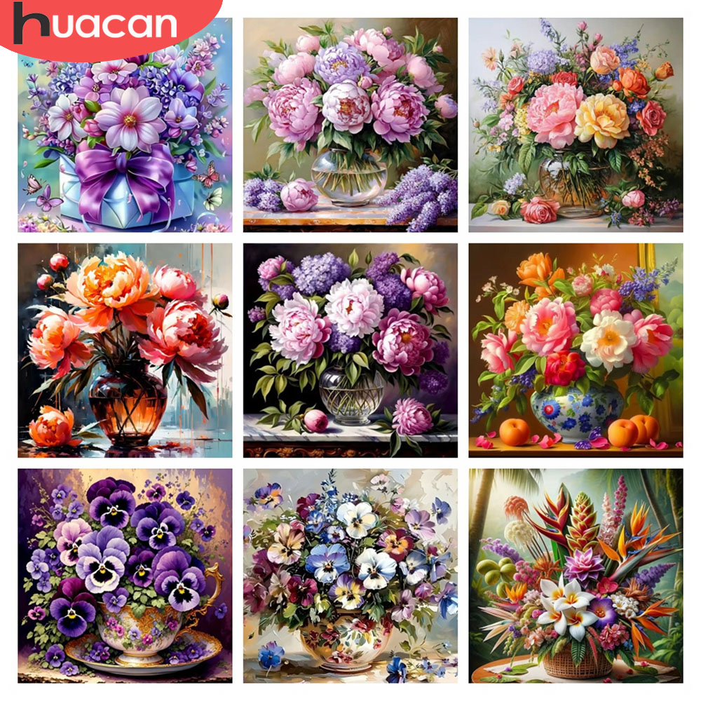 Resin Art Rose - HUACAN 5D Diamentowa Mozaika Róża Kwiat