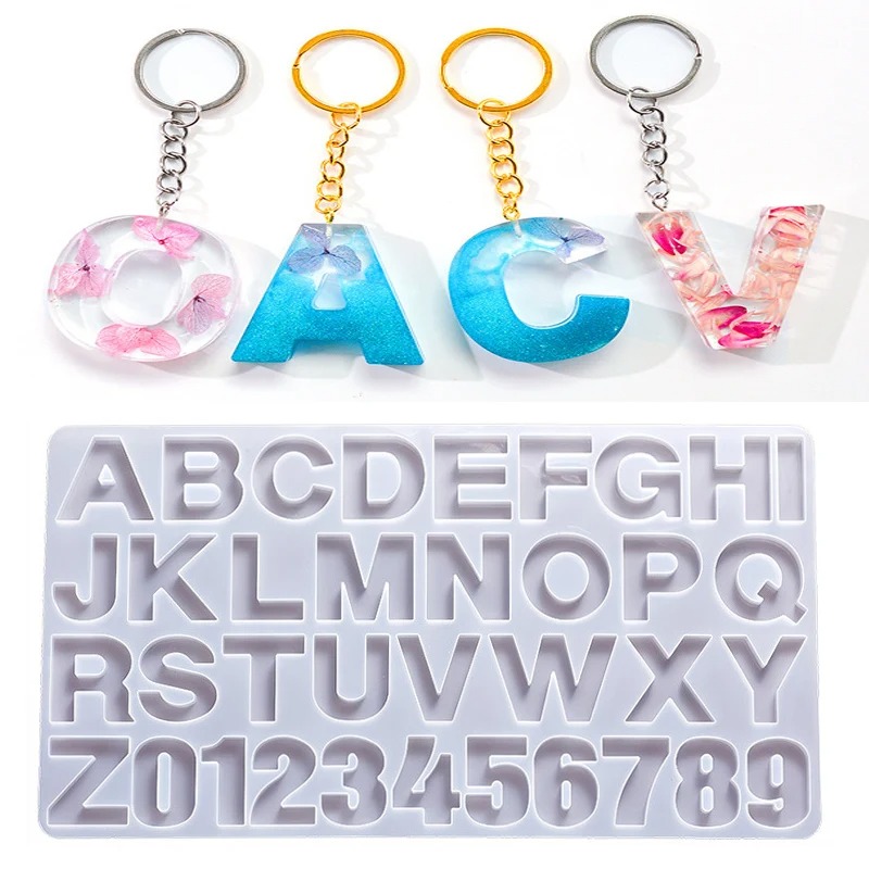 Resin Art Alphabet - Forma Silikonowa do Żywicy Epoksydowej Alfabet