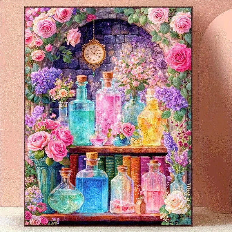 Resin Art Work - Diamentowe obrazy z motywem kolorowych kwiatów/tortów/kozmetyki