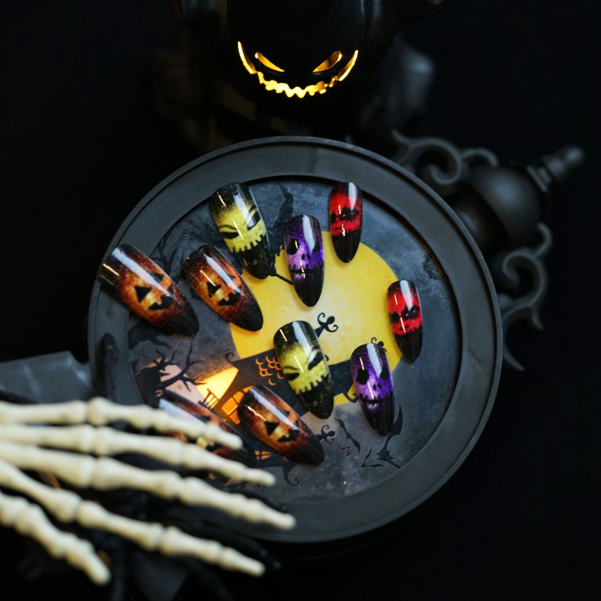 24 szt. Halloweenowe tipsy 3D  – Resin Art Case recenzja i cena
