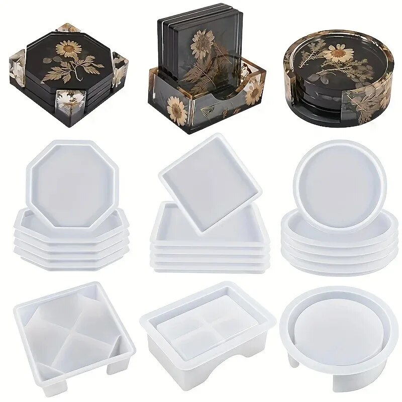 Zestaw form do żywicy Coaster  – Resin Art Case recenzja i cena